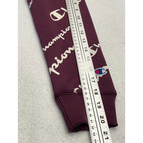 Champion Kids Boys All Over Print Fleece Hoodie Sweatshirt Size M Purple NWT - Picture 9 of 10